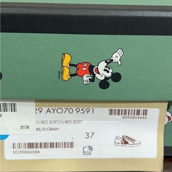 GUCCI x Disney Women's Ace Mickey Mouse Low Top Retro Vintage Sneakers 37 BNIB - Picture 7 of 15